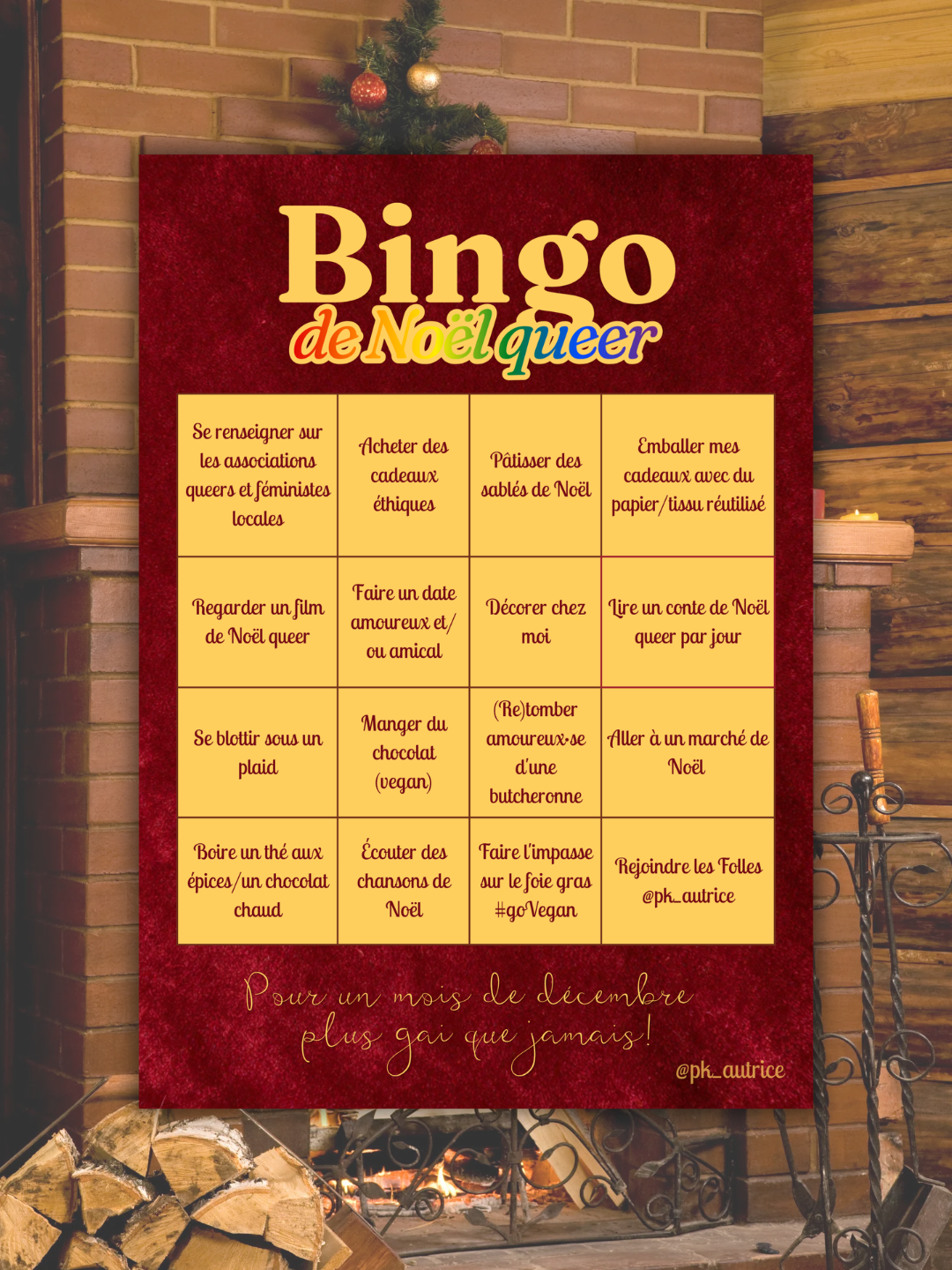 Bingo de Noël queers